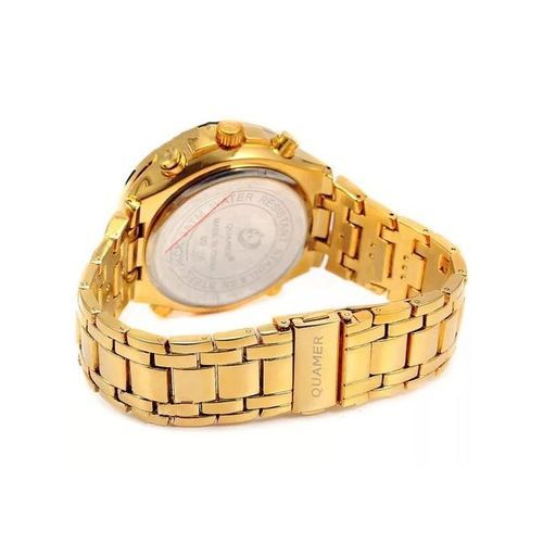 montre quamer dorée