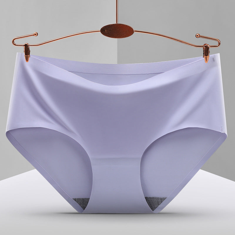 Culotte en soie de glace sans couture pour femmes couleur unie lot de 6