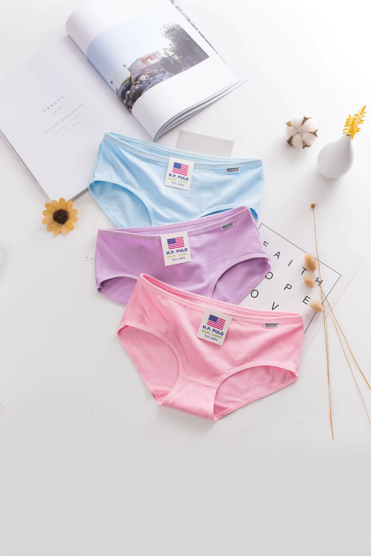 Uaokin sous-vêtements classiques en coton pour femmes lot de 6