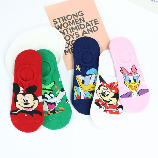 Chaussettes mixtes cartoon enfant lot de 5 paires