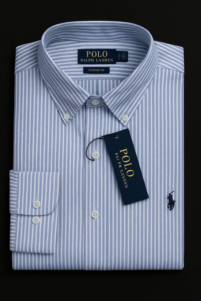 Chemise RL USN à manche longue bleu R