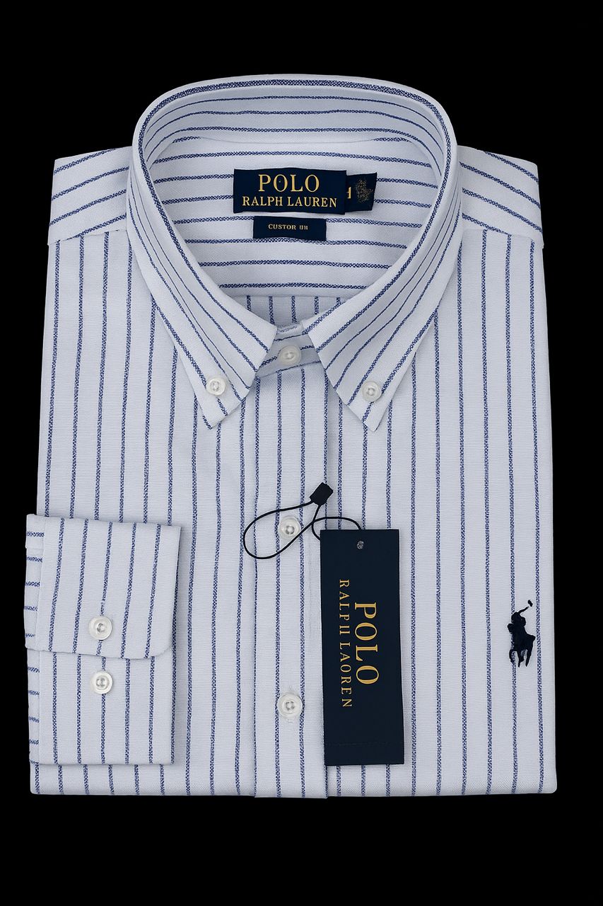 Chemise RL USN à manche longue blanc R