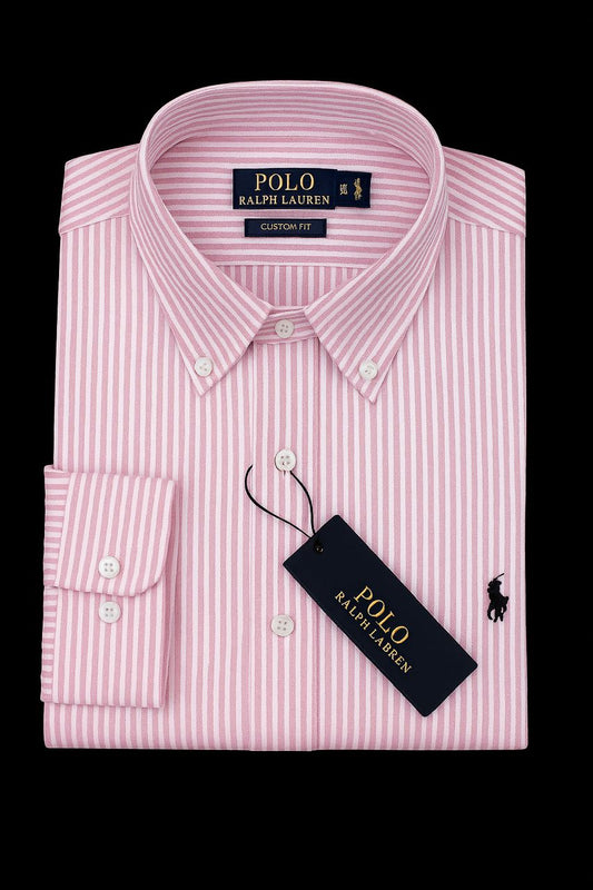 Chemise RL USN à manche longue rose R